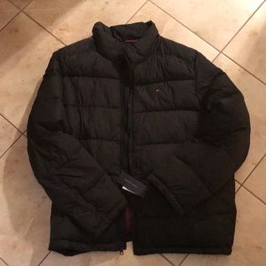 XL black puffer Tommy Hilfiger winter jacket NWT!